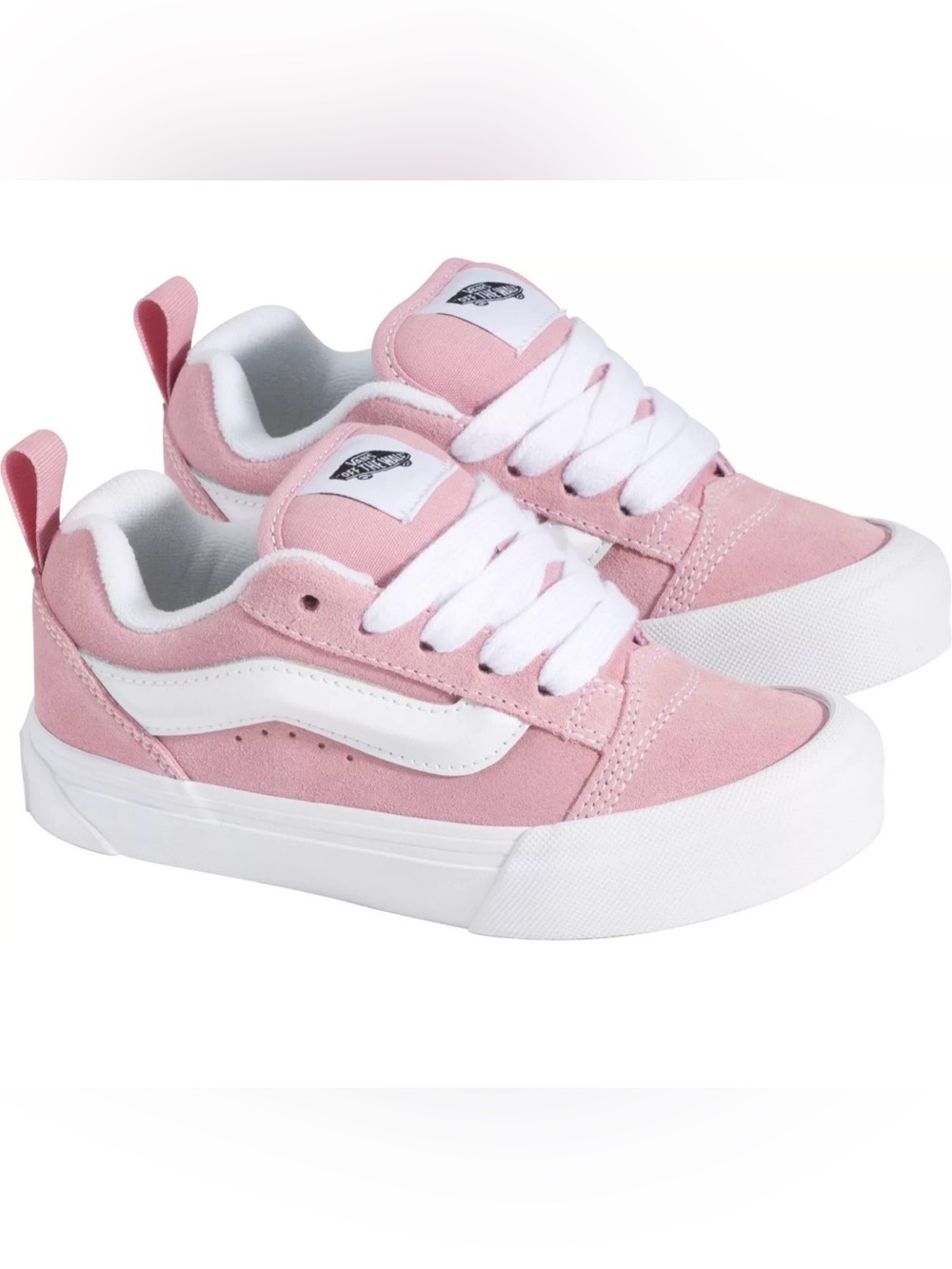 Kids Pink Suede Skate Sneakers with White Stripe size: 11. Yt. Brand new